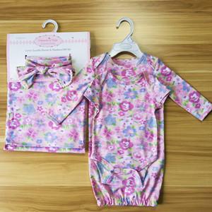 Cotton Swaddle Blanket ＆ Headband Gift set